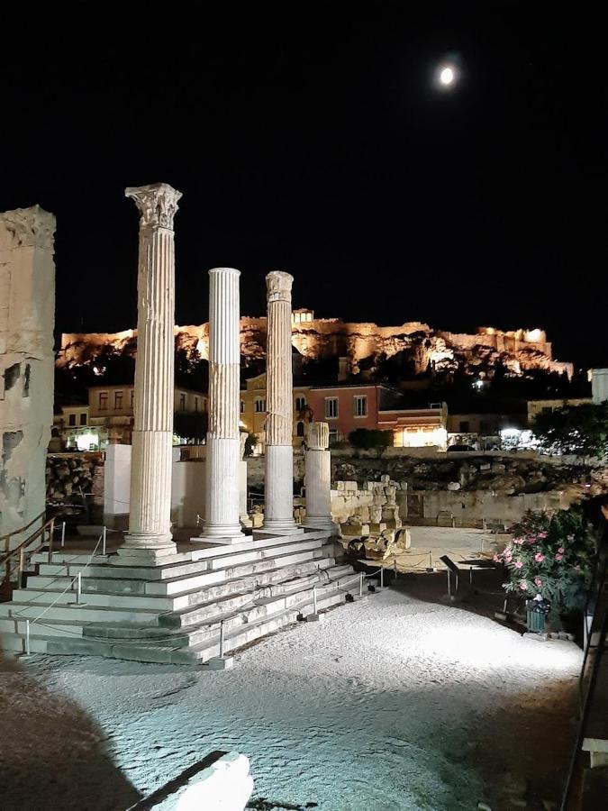 Sunny Studio With Parthenon View Balcony Athens Ngoại thất bức ảnh